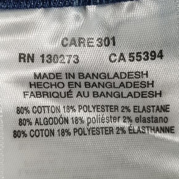 Wrangler Authentics Shorts Mens 38 Blue Denim Cargo Stretch Utility Pockets - Picture 15 of 15